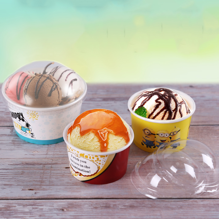 Cartoon high quality ice cream paper cup