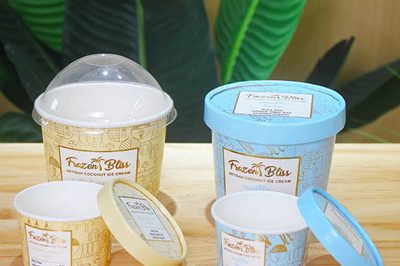 Cartoon ice cream paper cup