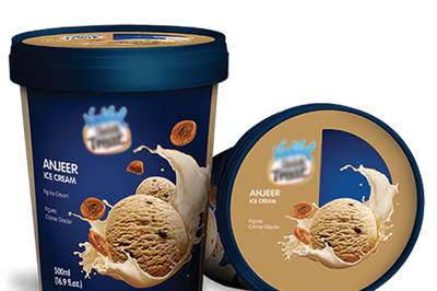 Cartoon ice cream paper cup