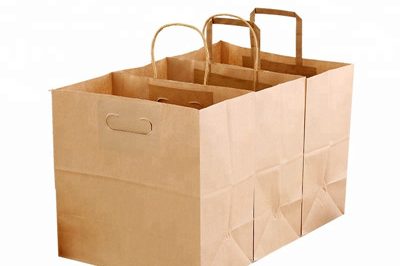 Fashion kraft paper bag food with handle (5) – 副本