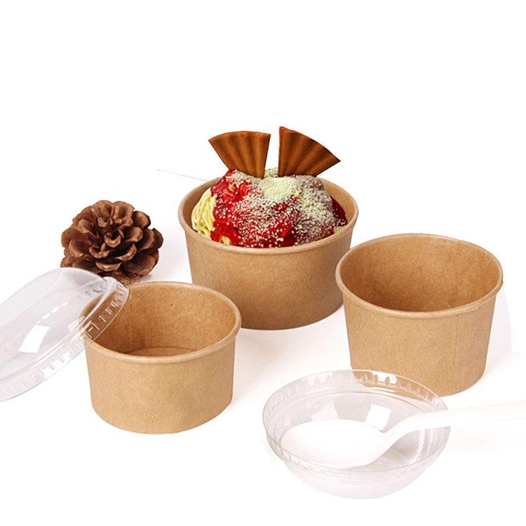 Kraft ice cream square paper cup