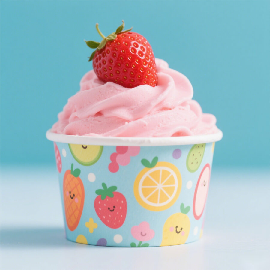 Hot selling dessert paper ice cream cups supplier
