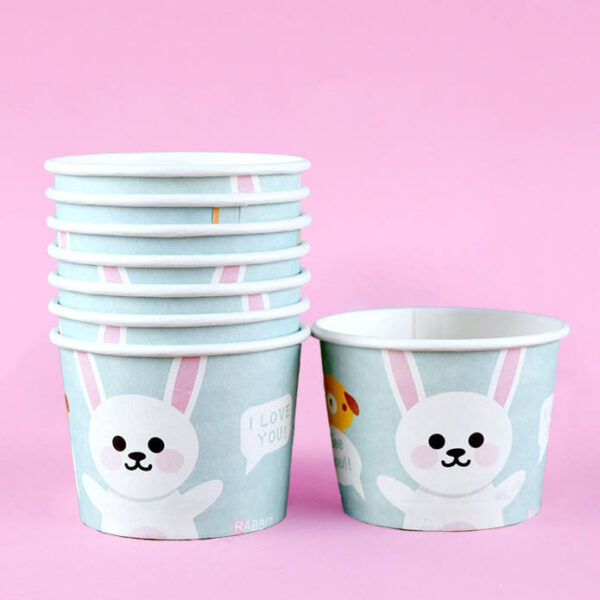 Wholesale disposable paper ice cream cups food grade