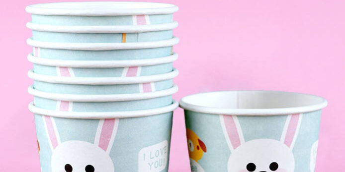 Wholesale disposable paper ice cream cups food grade