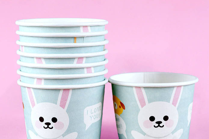 Wholesale disposable paper ice cream cups food grade