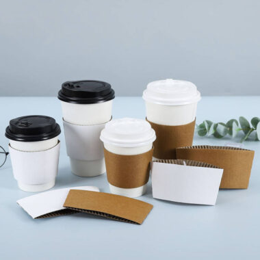 Wholesale custom printed coffee paper sleeve supplier