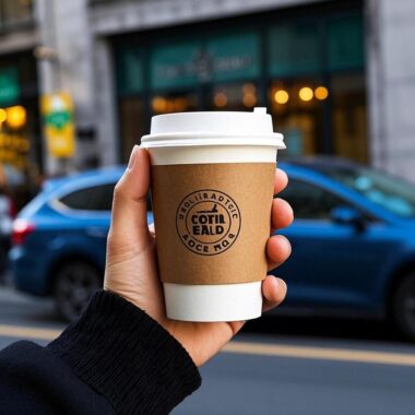 Bulk biodegradable custom coffee paper sleeves