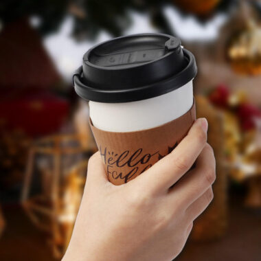 Bulk biodegradable custom coffee paper sleeves