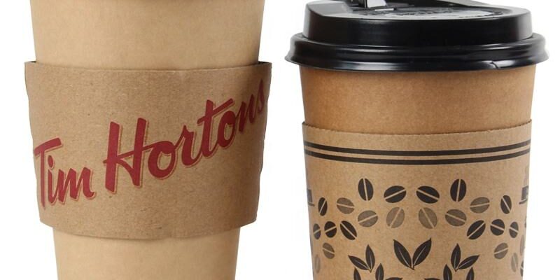 Disposable coffee paper sleeve wholesale custom print