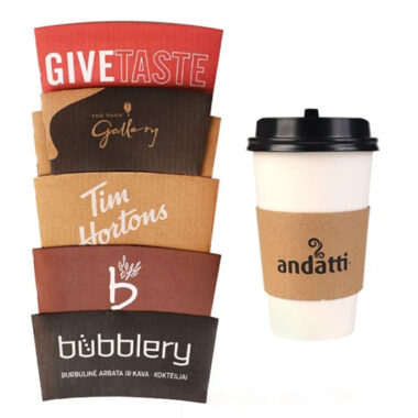 Disposable coffee paper sleeve wholesale custom print