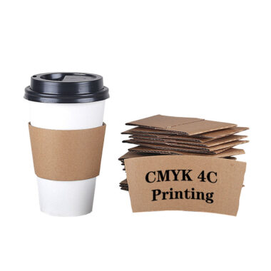 Disposable coffee paper sleeve wholesale custom print