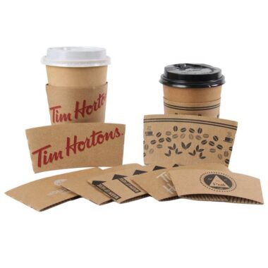 Disposable coffee paper sleeve wholesale custom print