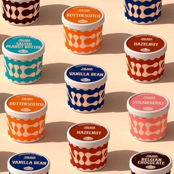 Bulk paper ice cream cups for frozen dessert packaging