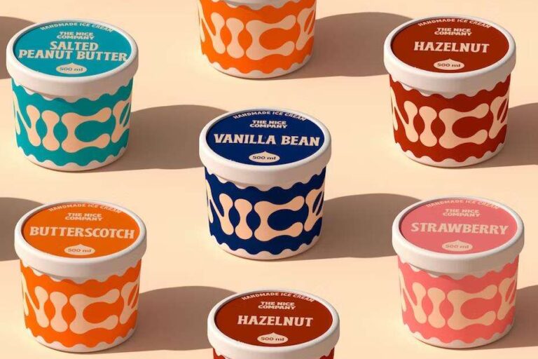 Bulk paper ice cream cups for frozen dessert packaging