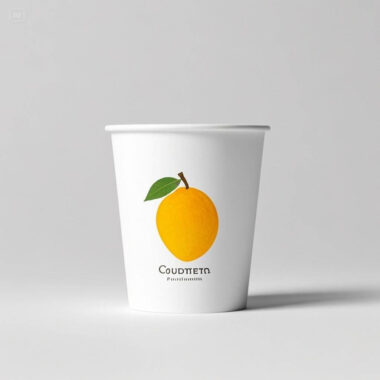 Custom logo printed disposable paper coffee cups