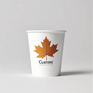 Custom logo printed disposable paper coffee cups