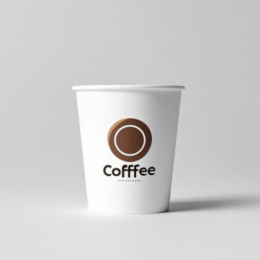 Custom logo printed disposable paper coffee cups