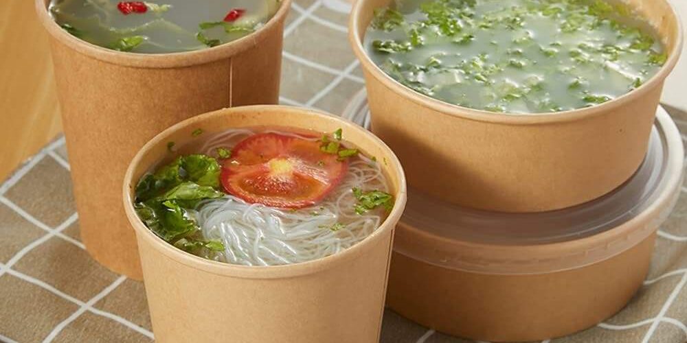 High-quality kraft food bowls wholesale packaging