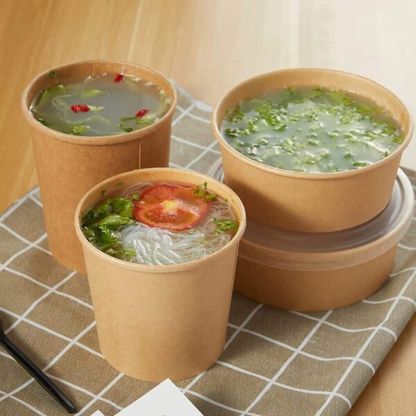 High-quality kraft food bowls wholesale packaging