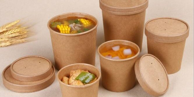 Durable kraft soup cups for wholesale (8) High-quality kraft food bowls wholesale packaging
