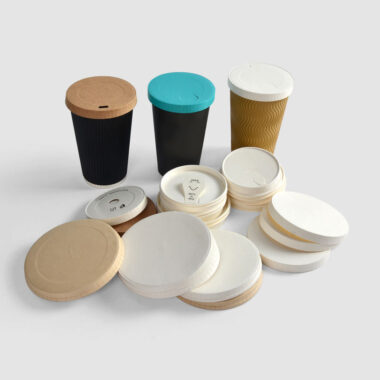 Custom biodegradable paper lid for coffee and ice cream