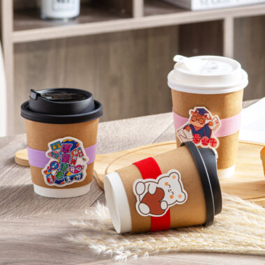 Wholesale custom logo double wall paper coffee & tea cups