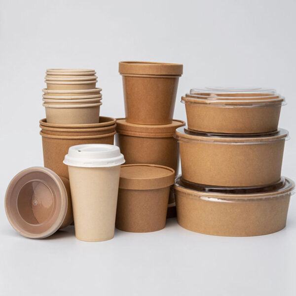Compostable kraft food bowls and soup cups supplier