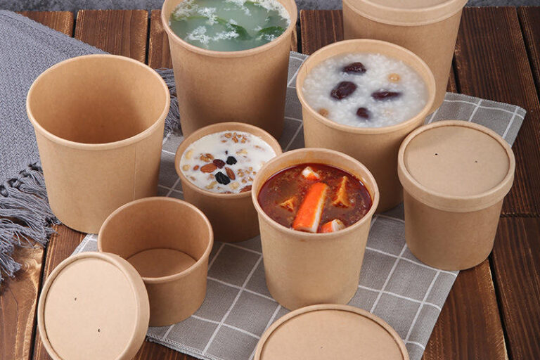 Disposable food bowls and soup cups factory packaging