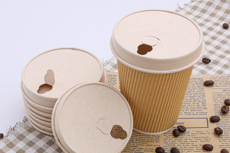 Factory direct biodegradable coffee paper lids (4) Biodegradable coffee paper lid manufacturer supply