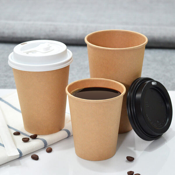 Biodegradable eco-friendly paper coffee & tea cups
