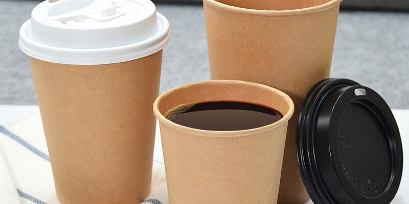 Biodegradable eco-friendly paper coffee & tea cups