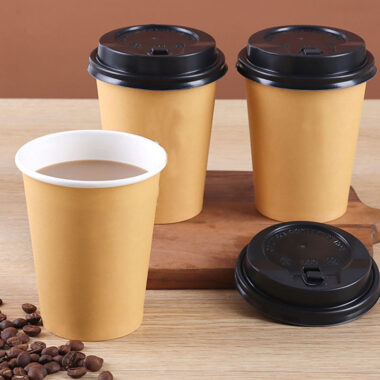Biodegradable eco-friendly paper coffee & tea cups