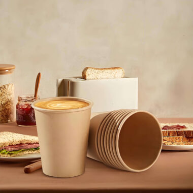 Biodegradable eco-friendly paper coffee & tea cups