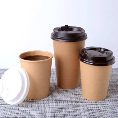 Biodegradable eco-friendly paper coffee & tea cups