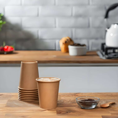 Biodegradable eco-friendly paper coffee & tea cups