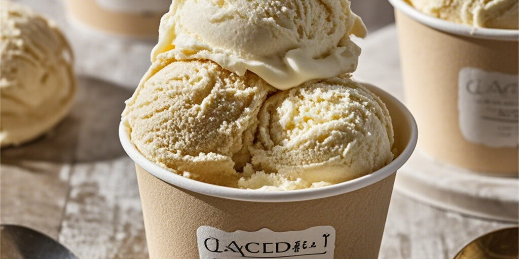 Disposable custom logo paper ice cream cups