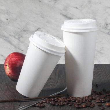 Disposable paper coffee and tea cups with lids supplier