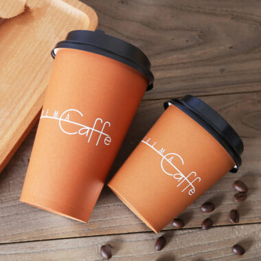 Disposable paper coffee and tea cups with lids supplier
