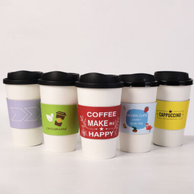 Custom kraft coffee cup paper sleeve factory supply