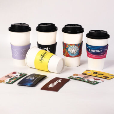 Custom kraft coffee cup paper sleeve factory supply