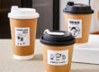 Elegant double wall disposable paper coffee & tea cups