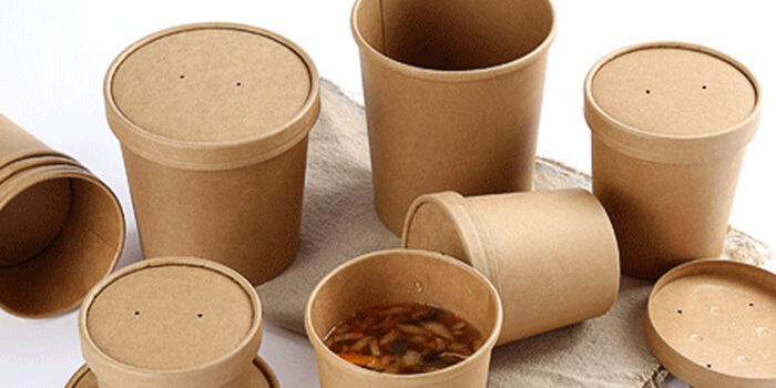 Biodegradable kraft food bowls and soup cups wholesale