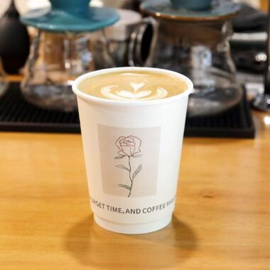 Creative double wall anti-scald paper coffee cups for hot beverages