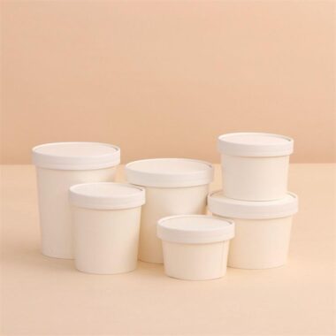 Kraft paper packaging food bowl and soup cup for takeaway