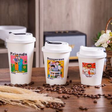 Single wall insulated anti-scald paper coffee cups for coffee and tea