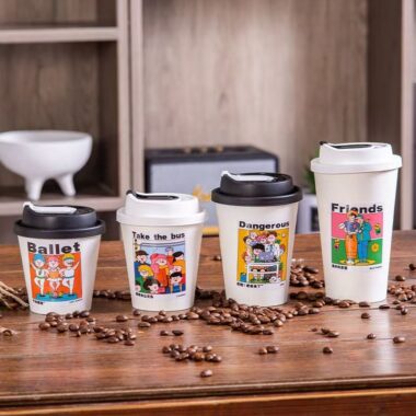 Single wall insulated anti-scald paper coffee cups for coffee and tea
