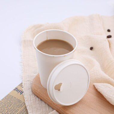 Biodegradable disposable coffee paper cup lid