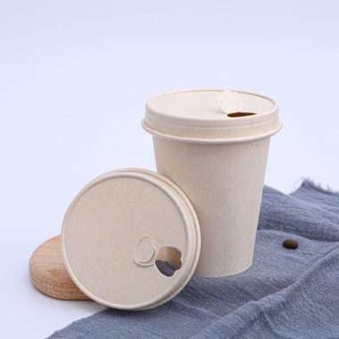 Biodegradable disposable coffee paper cup lid