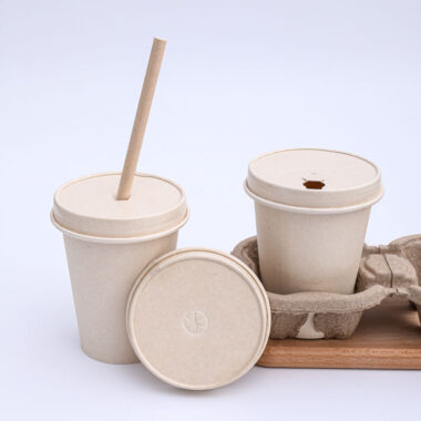 Biodegradable disposable coffee paper cup lid
