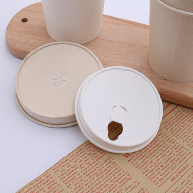 Biodegradable disposable coffee paper cup lid